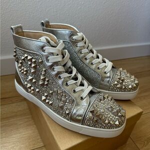 Christian Louboutin Louis orlato strass 41.5 Crystal sneakers